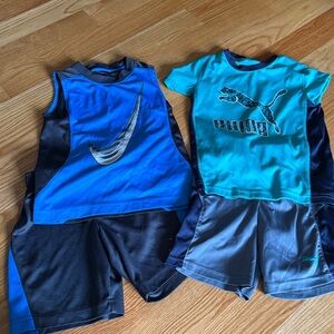 Nike Blue and Black Boys' Athletic Tank Top
